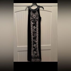 Style&Co maxi dress size L black/white